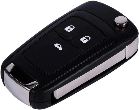 Porta Chiavi Proteggi 3 Tasti Comando Remoto Opiegaabile Copertura Chiave Sostituzione per Auto Astra/Insignia - Plastica ABS/Metallo