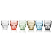 Set 6 bicchieri bassi Tiffany Guzzini colori assortiti