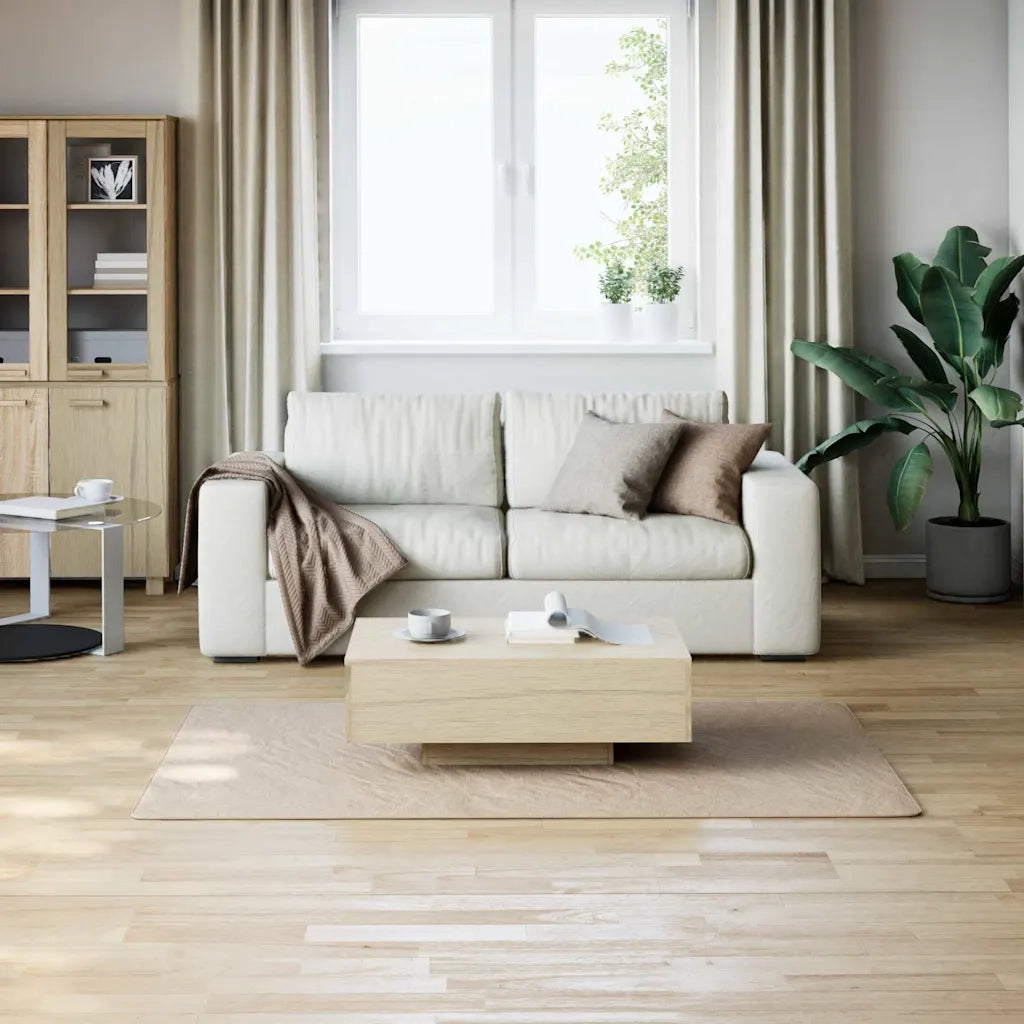 Tappeto Shaggy Beige 120x183 cm Poliestere 353834