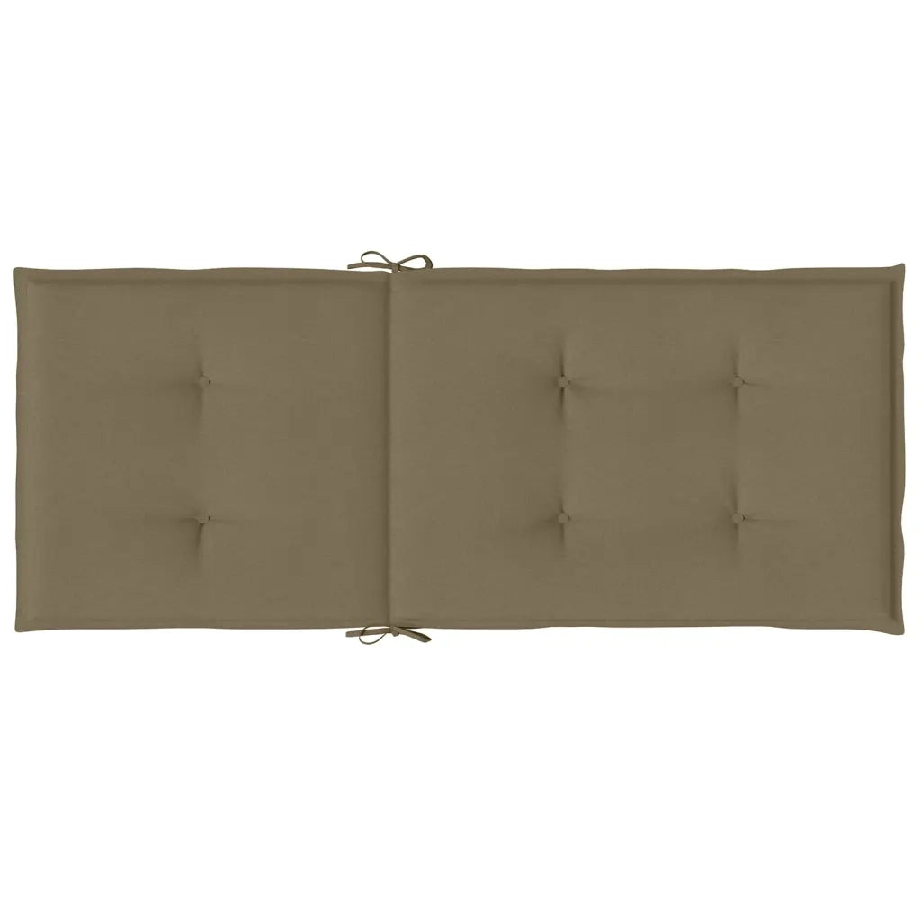 Cuscini Sedia Schiena Alta 4 Tortora MÃ©lange 120x50x4 Tessuto