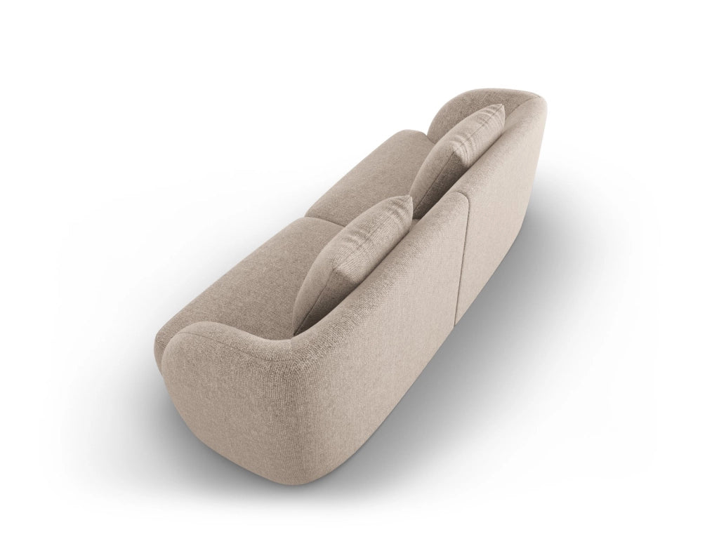 Cosmopolitan Design - Divano "Tulum" 2 posti in ciniglia beige 