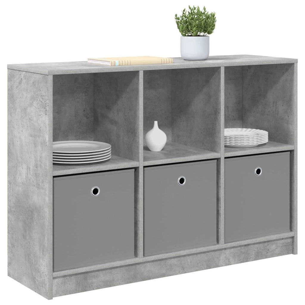 Credenza con cassetto Grigio cemento 102 x 32 x 73,5 cm