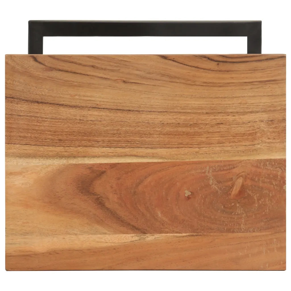 Tavolini Laterali 2 pz 31,5x24,5x64,5 cm Massello d'Acacia 321971