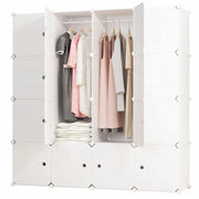 Armadio Modulare 147x147x37 cm Perfetto per Vestiti e Accessori
