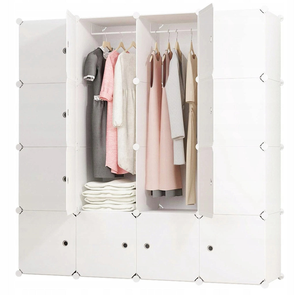 Armadio Modulare 147x147x37 cm Perfetto per Vestiti e Accessori