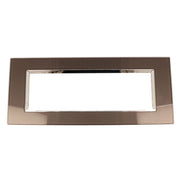Placca Quadrata In Vetro Temperato MBL 7M Grigio Compatibile Bticino Living BLN84710