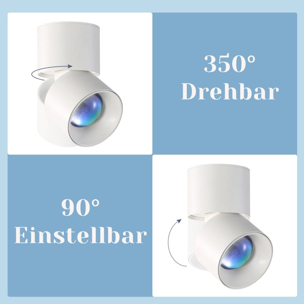ZMH Faretto da soffitto LED bianchi 1 luce plafoniera design tramonto moderno per camera letto corridoio