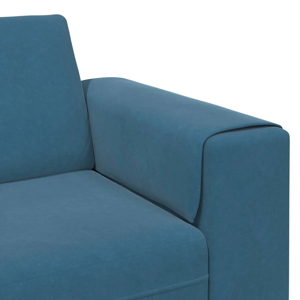 Set di divani Blu Velluto