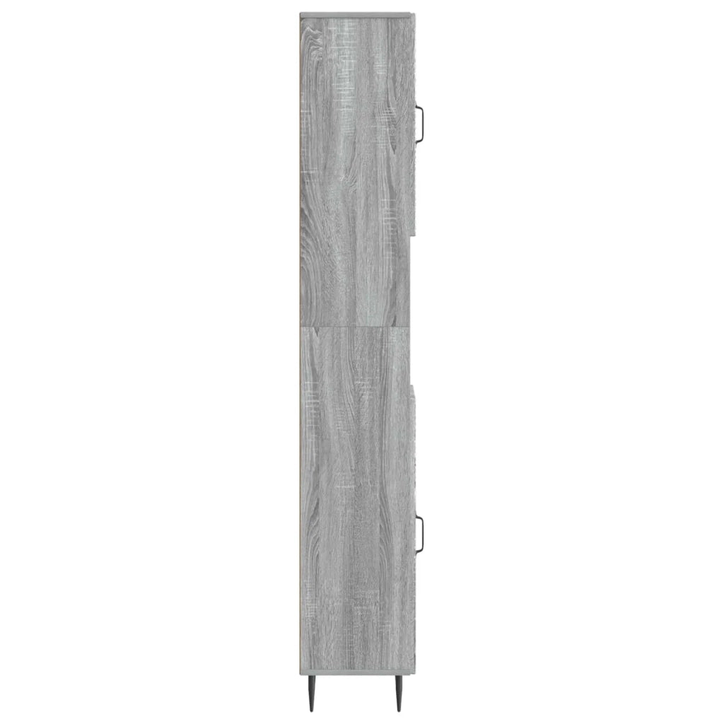 Armadio da Bagno con Ripiano Aperto HAARLEM Sonoma grigio 896821