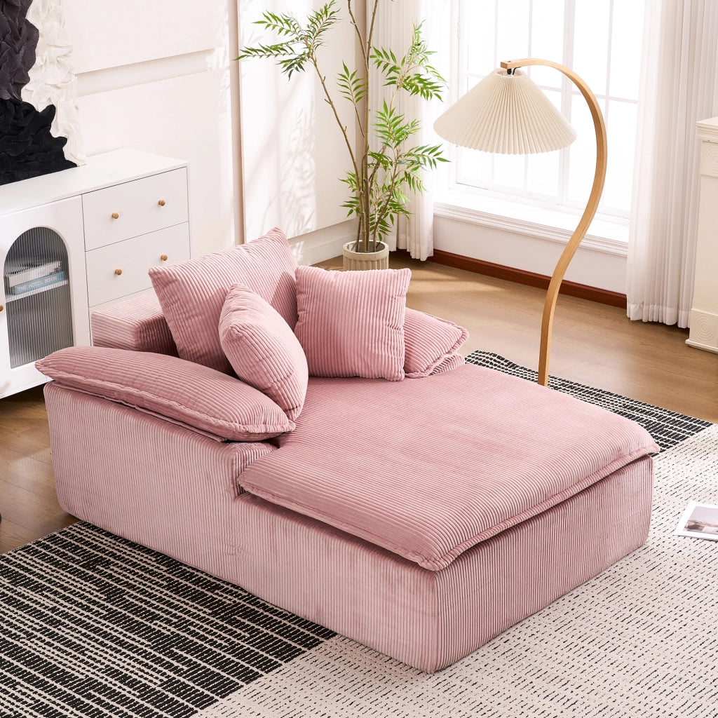 Divano reclinabile senza telaio - Zephmum- 46cm di altezza con braccioli larghi