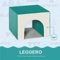 Set 4 Blocchi di Costruzioni Morbidi per Bambini da 1-3 Anni Modulabile, Multicolore