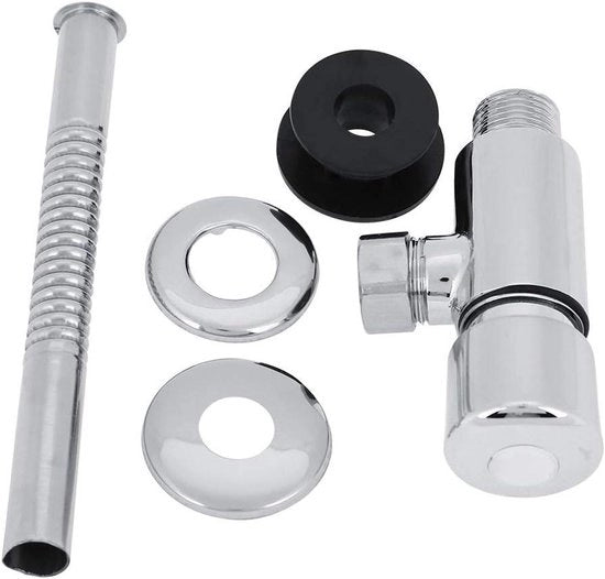 Pompa di scarico universale per WC - Corrosione resistente - Facile da installare - Laccato - Dimensioni 10x5 cm - Valvola di scarico per WC