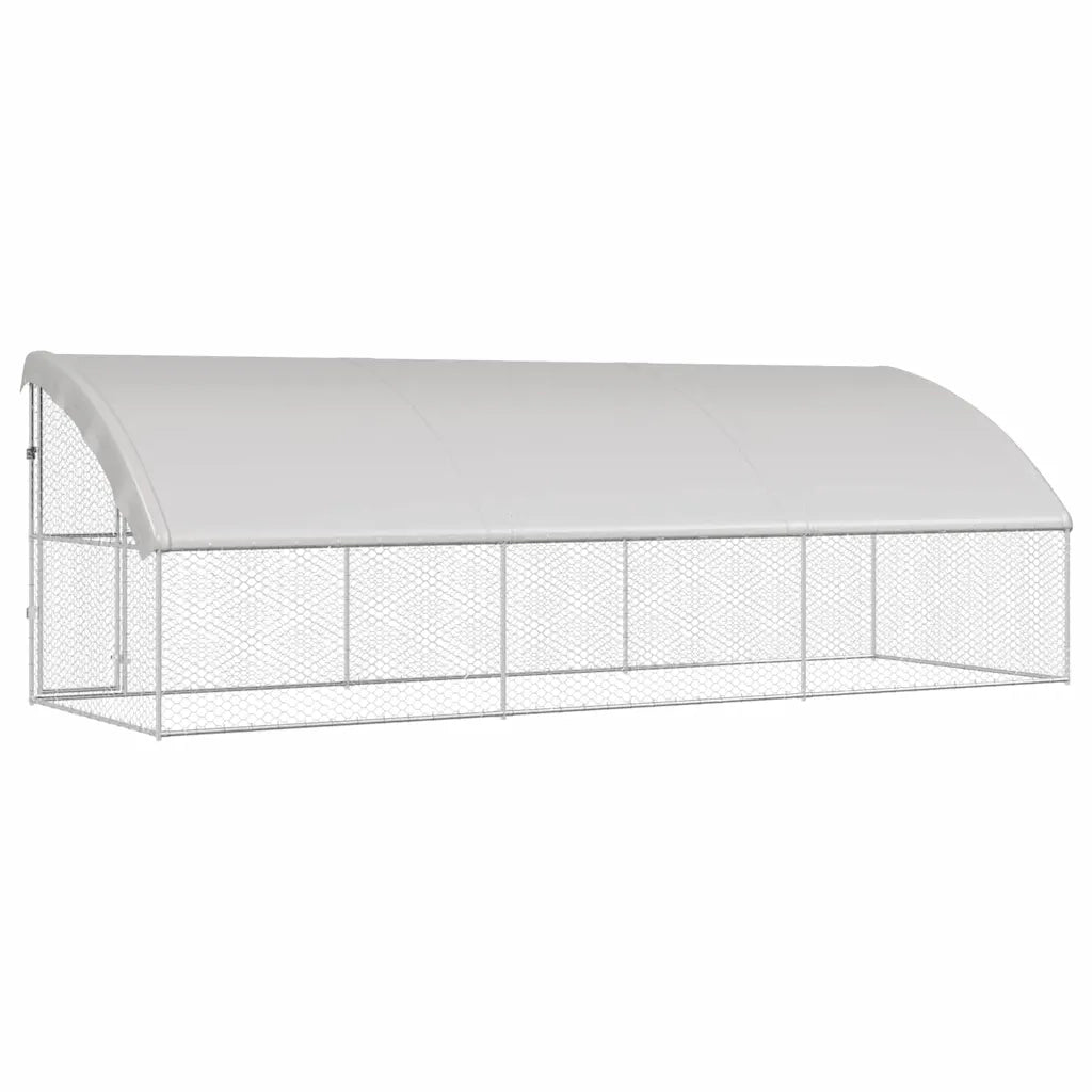 Cuccia per cani 3 pcs Argento 6 x 2 x 2 m Acciaio zincato 3368329