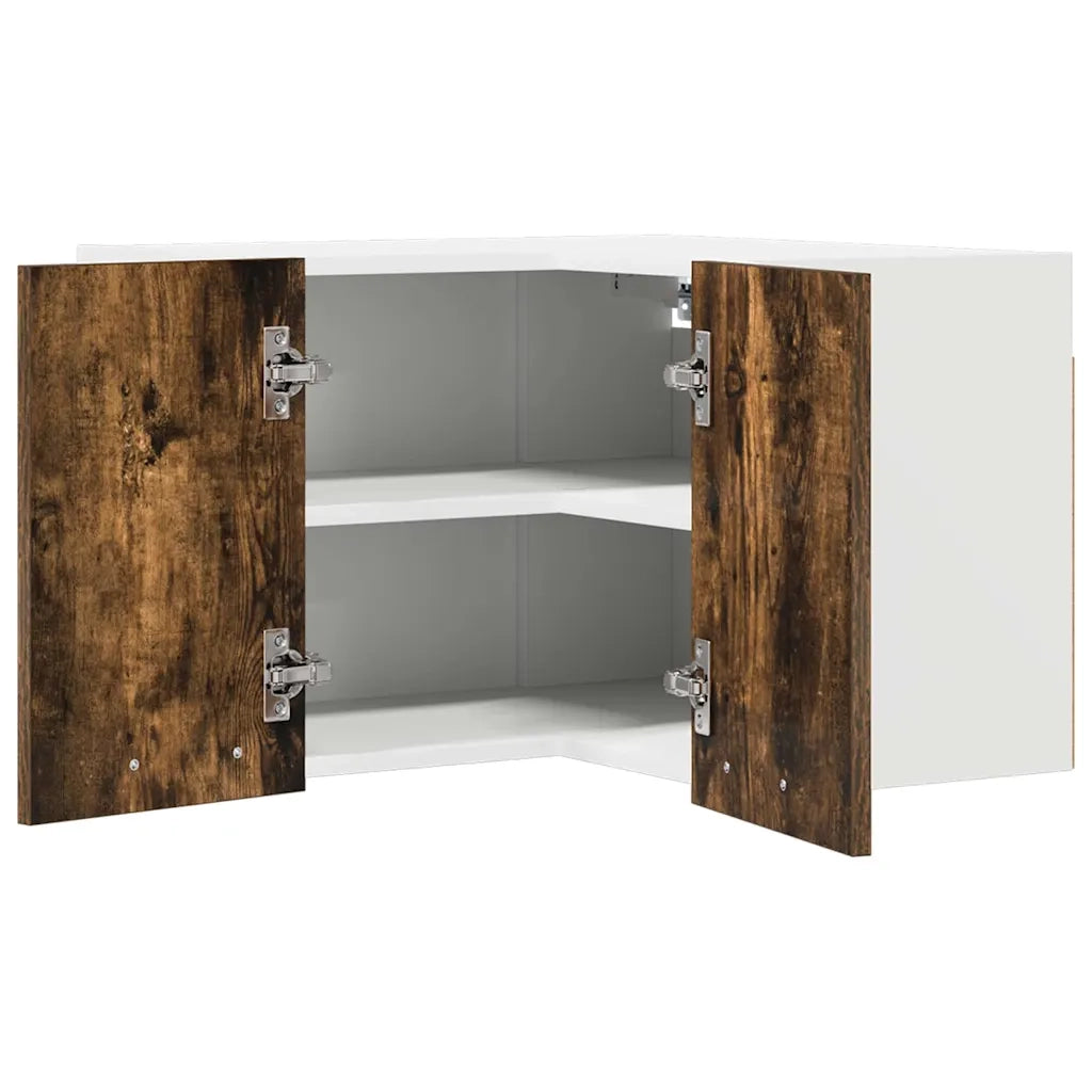 Armadio pensile Rovere Affumicato e Bianco 57 x 57 x 40 cm
