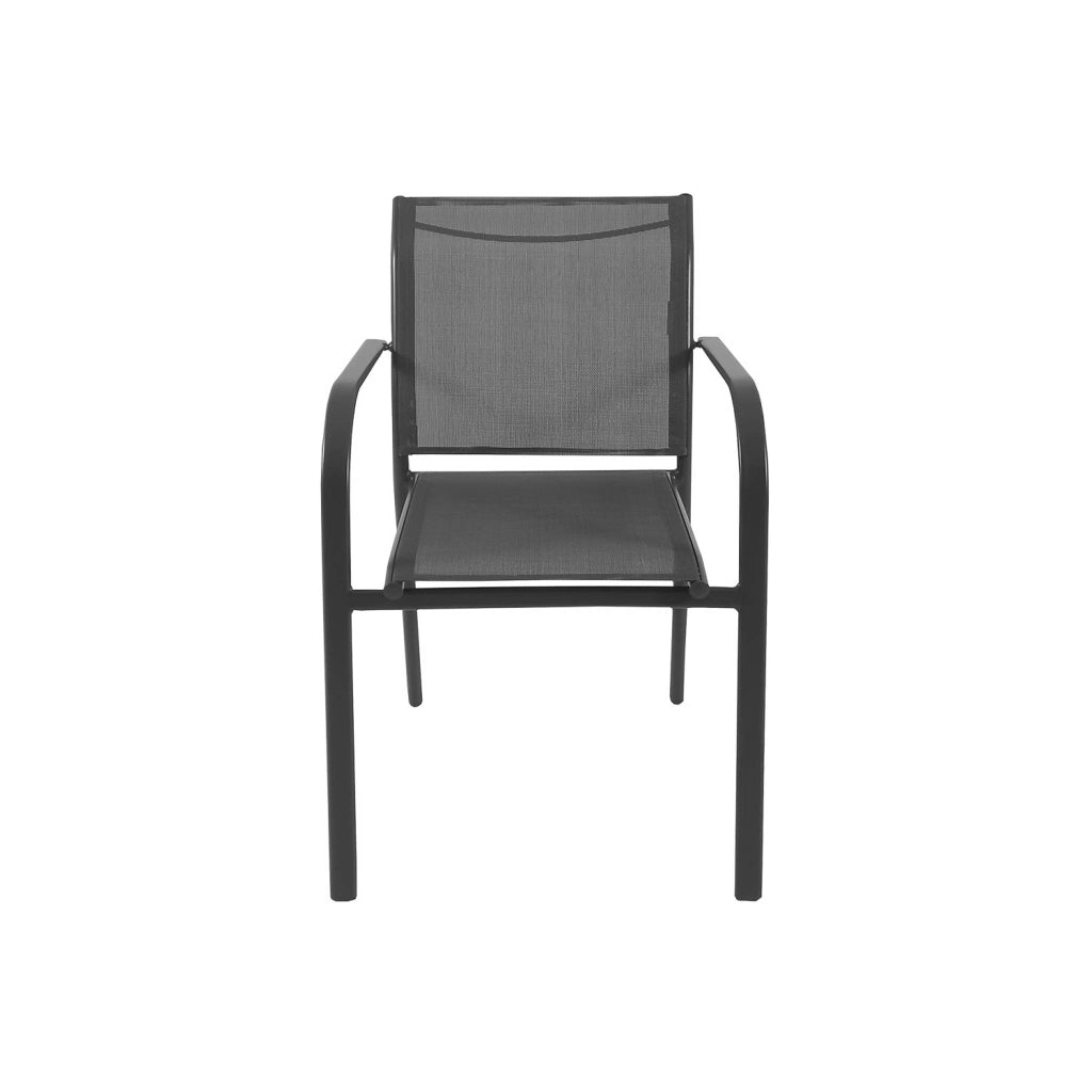 Set tavolo da giardino estensibile in alluminio con 8 sedie, antracite