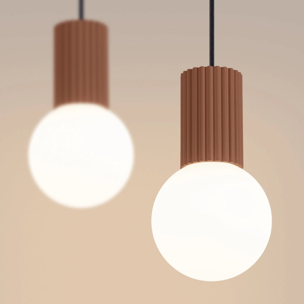 Lampada a sospensione HALO 2L mocca