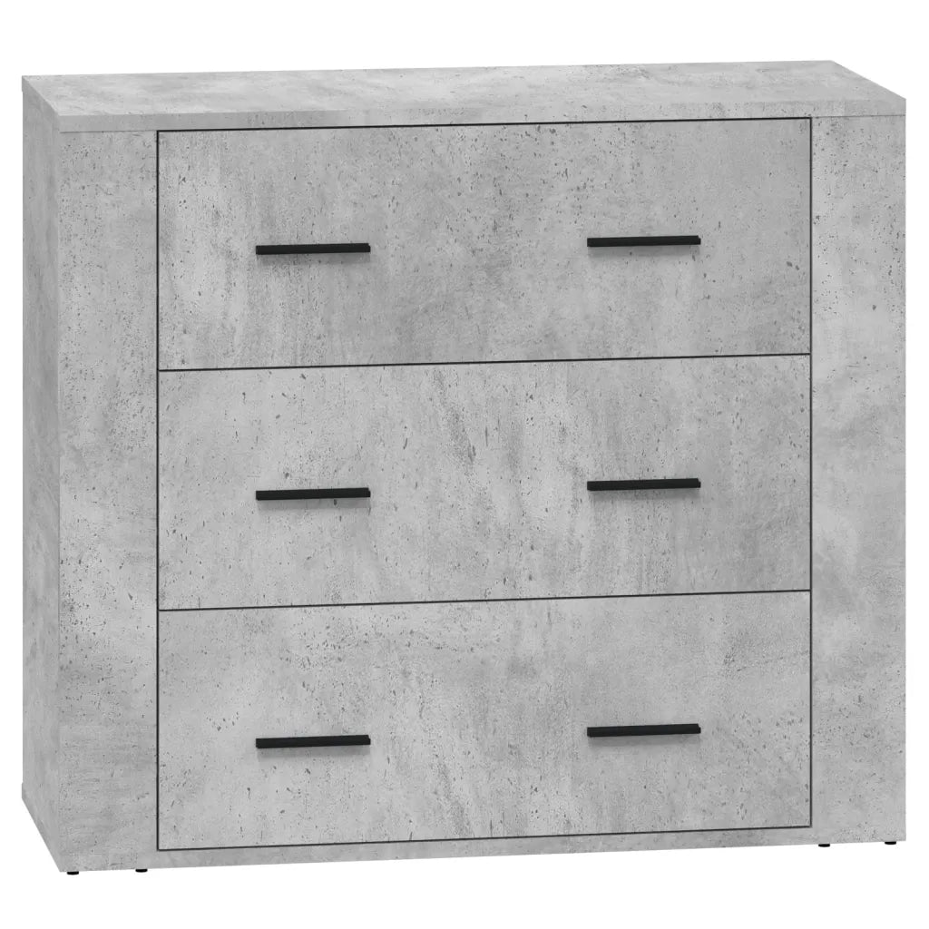 Credenze 2 pz | Madia | Buffet da pranzo | Armadio da pranzo Grigio Cemento in Legno Multistrato