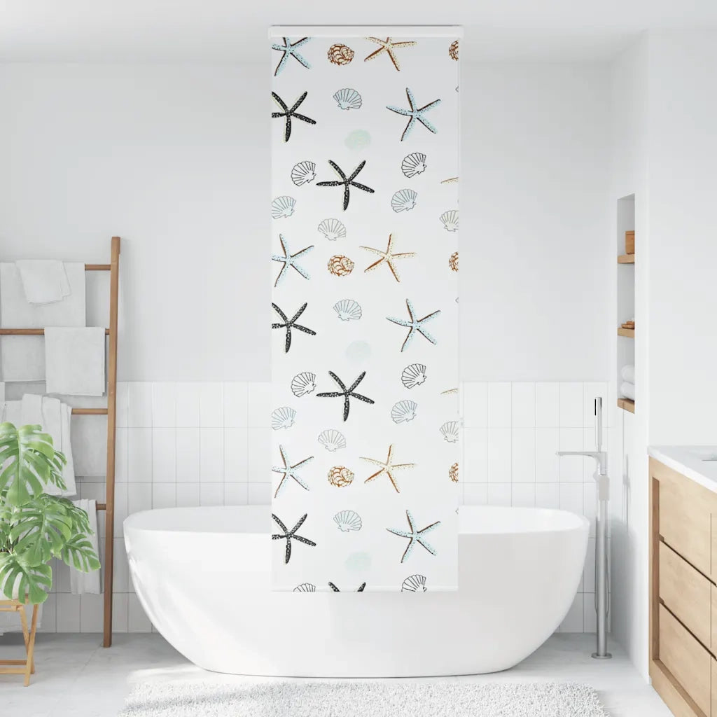 vidaXL Tenda a Rullo per Doccia Cassonetto 80x240 cm Larghezza Tessuto