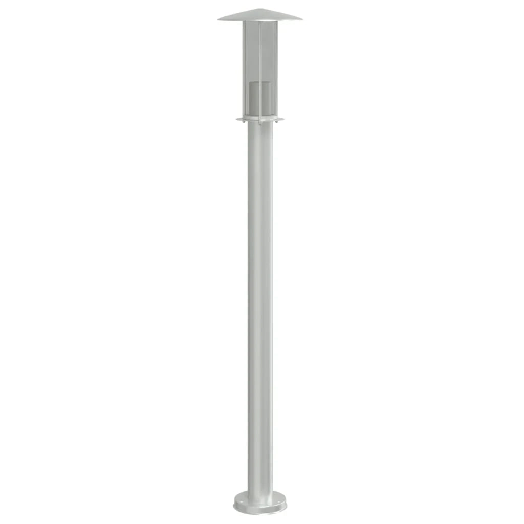 Set di 3 lampade da terra per esterni color argento 100 cm acciaio inox argento 02_0042555