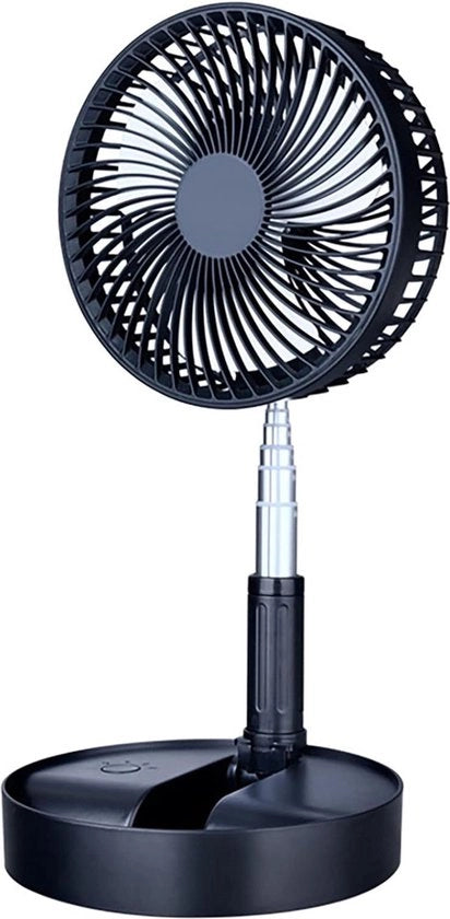 Ventilatore portatile a stantuffo - mini ventilatore USB da tavolo - 4 velocità - altezza regolabile - ufficio casa campeggio .