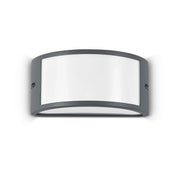 Applique Moderna Rex-1 Alluminio-Materie Plastiche Antracite 1 Luce E27