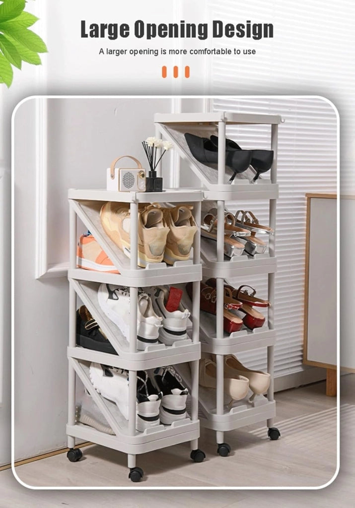 scarpiera Scarpiera Multistrato, Scaffale Alto per Scarpe Verticale per Ingresso con Puleggia Mobile, Supporto per Scarpiera per Armadio Stretto Corridoio Armadio Soggiorno, Motivo a Scacchiera