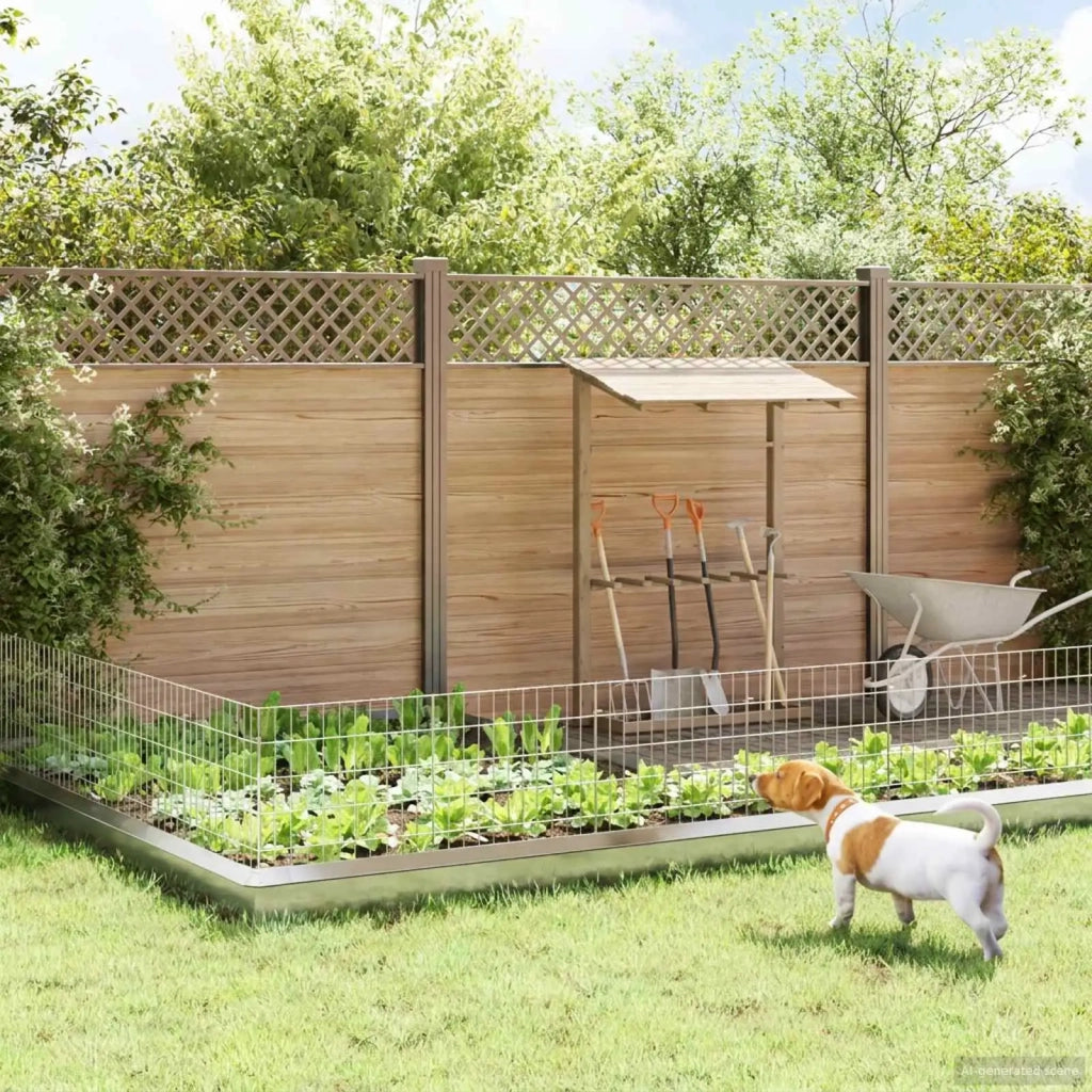Recinzione da Giardino con Picchetti 48 pcs 55 x 50 cm Mesh 3438047