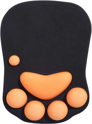 Tastiera ergonomico per computer con supporto per polso e design gatto in silicone, disponibile in due colori, adatto per uso domestico, ufficio e gaming