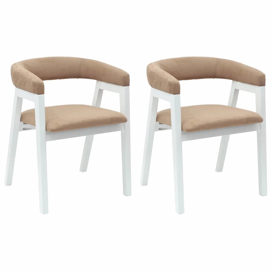 Sedie da pranzo 2 pcs Bianco 54 x 57 x 73 cm 42020427