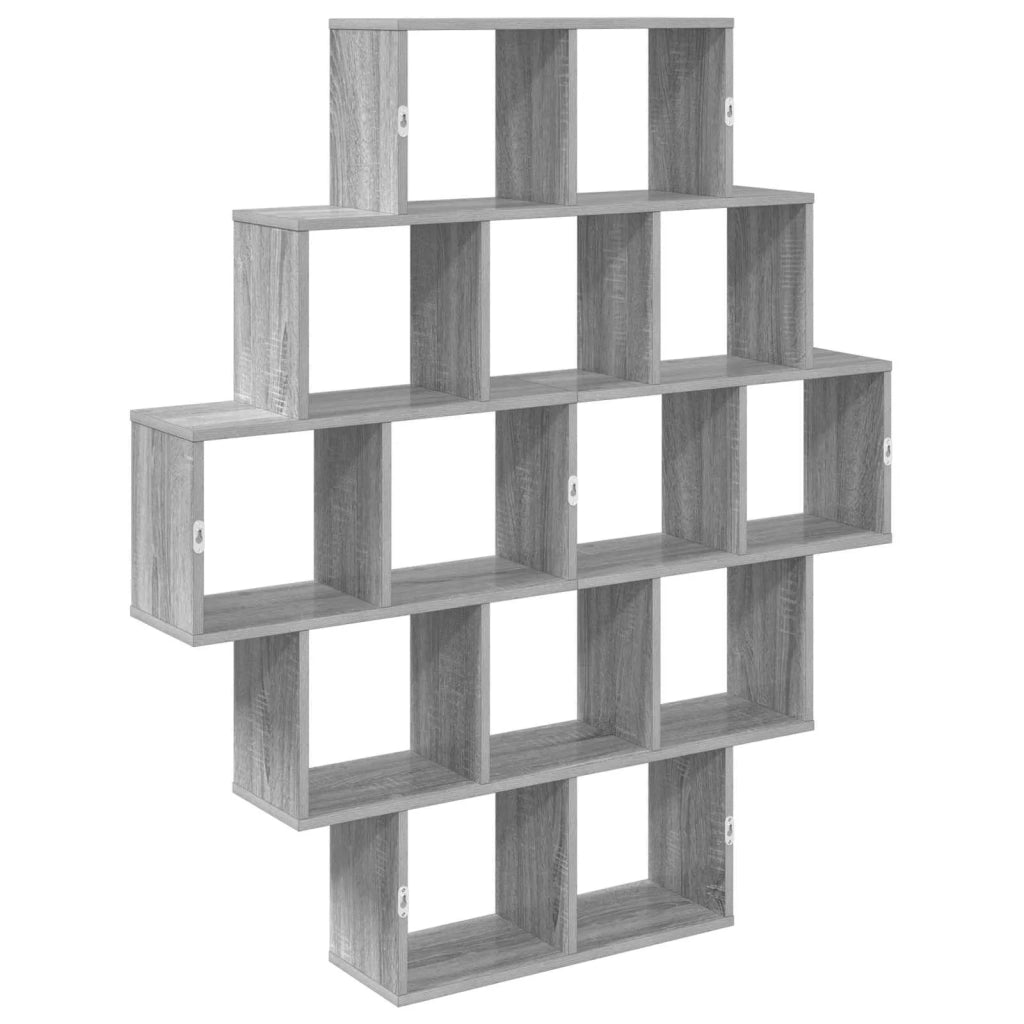 Scaffale da parete Sonoma grigio 120 x 20 x 136 cm 8012161