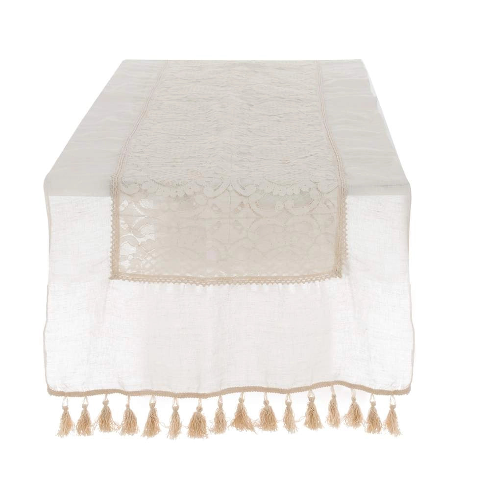 Runner Elegante Shabby Chic – Collezione Dentelle Blanc Mariclo'