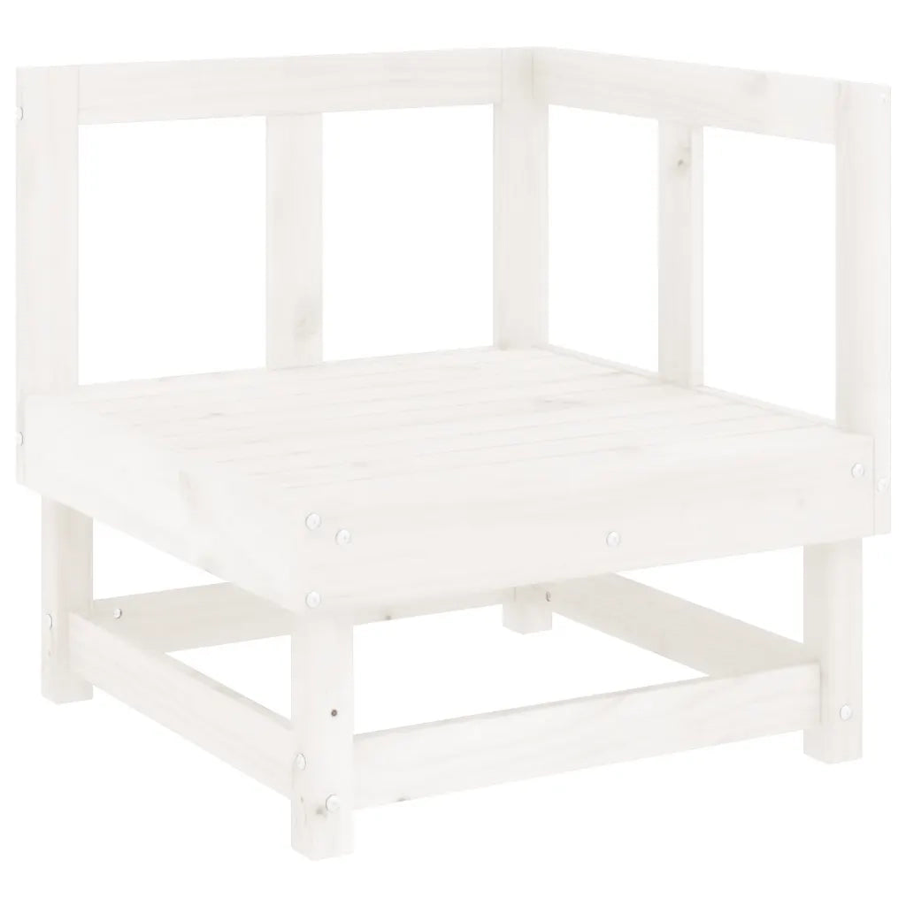 Set Salotto da Giardino 8 pz in Legno Massello di Pino Biancocod mxl 69971