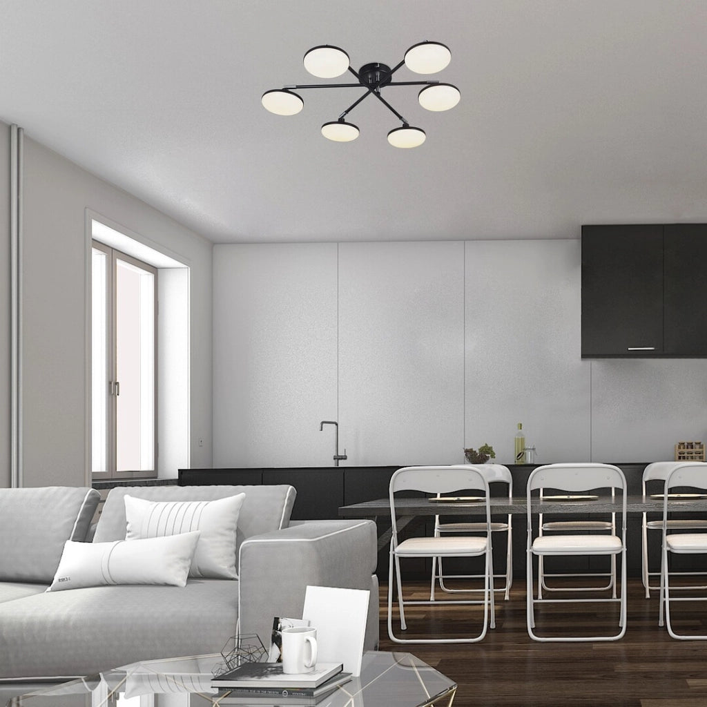 Plafoniera LED regolabile Rabalux Madi 24W nera 3000K