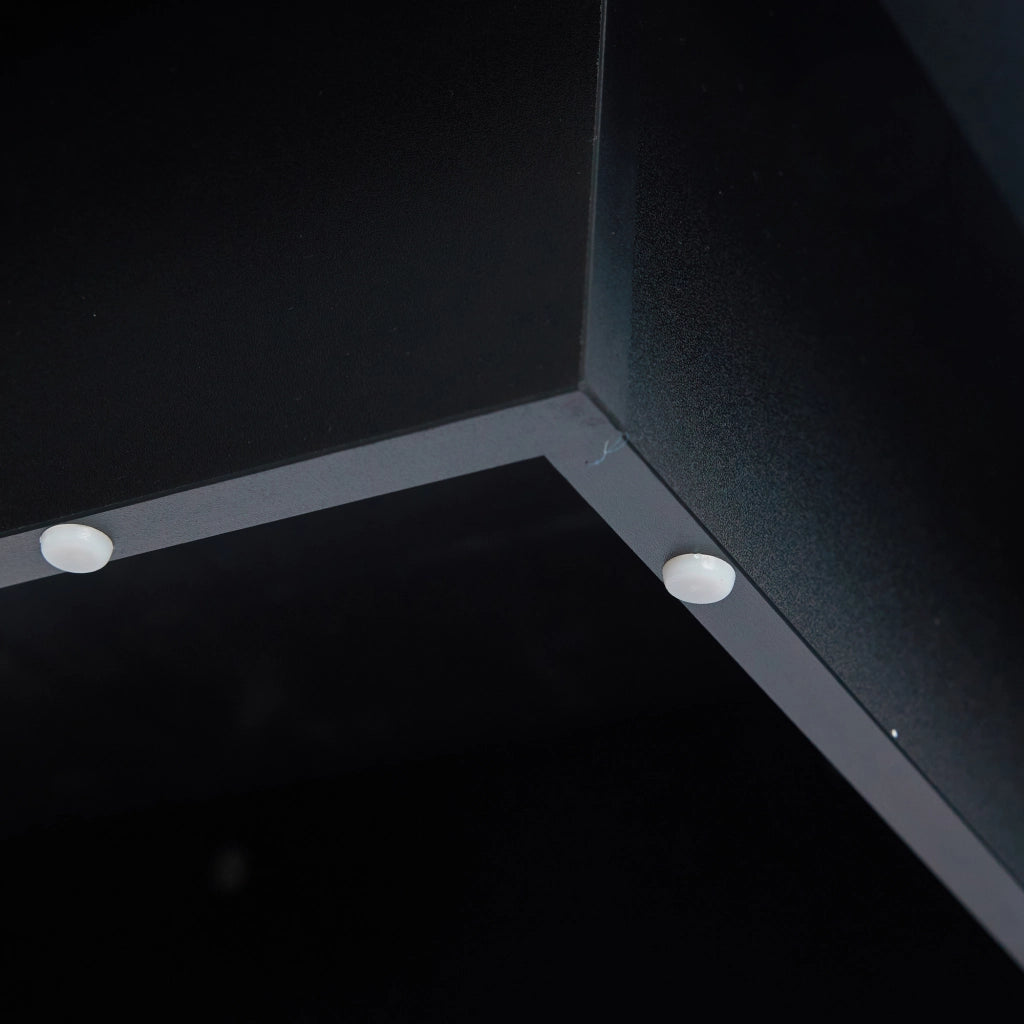 TAVOLINO DA CAFFÈ Girevole 103x60x35.5 cm Bianco Nero in Truciolare