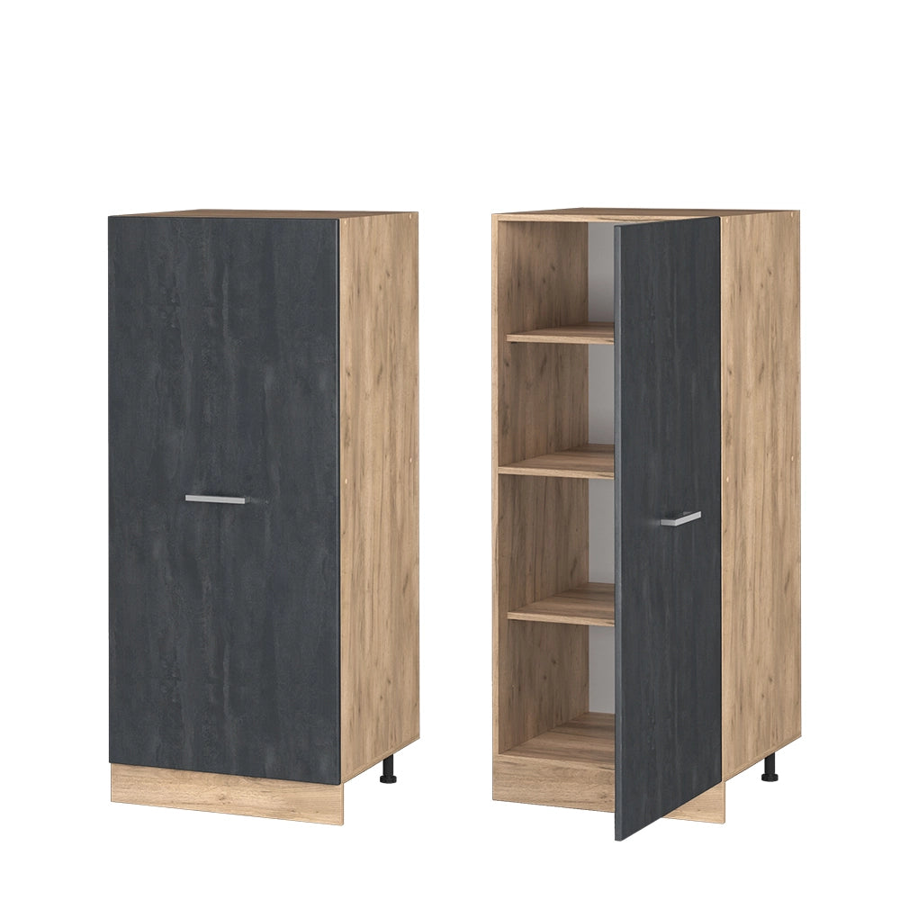 Vicco mobile cucina dispensa Calcestruzzo nero 60 cm