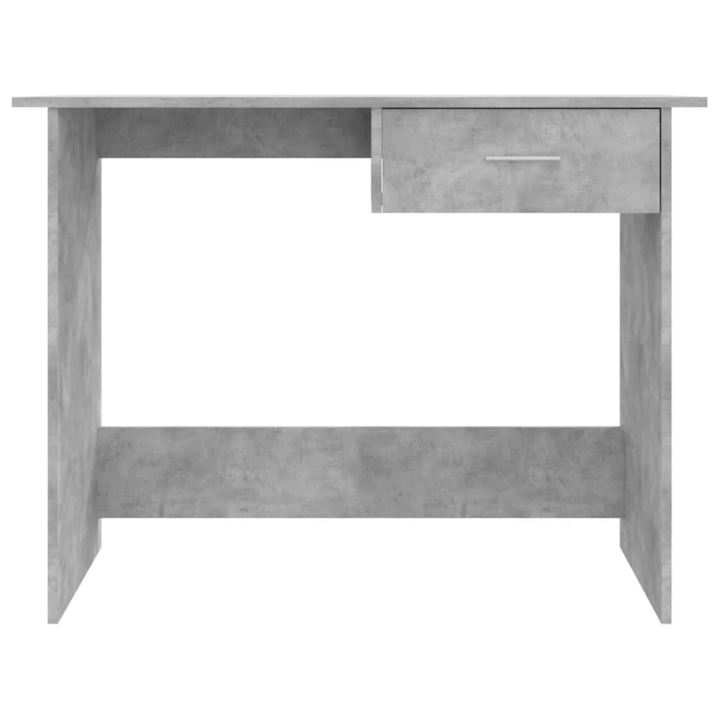 Scrivania Grigio Cemento 100x50x76 cm in Legno Multistrato 800553