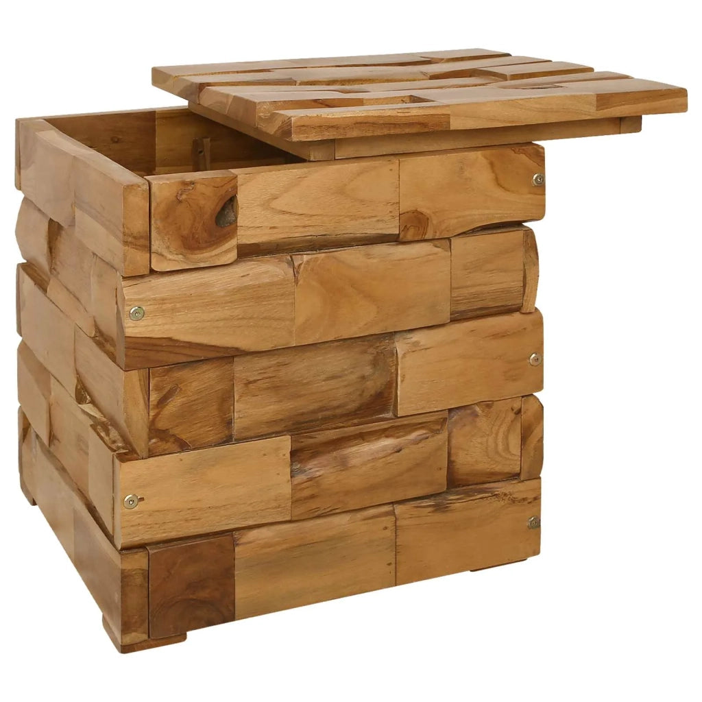 Sgabello per Riporre Marrone 40,5 x 39,5 x 45 cm 42015923
