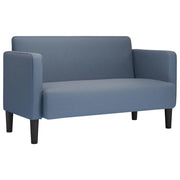 Divano | Divano da soggiorno | Sofa Divanetto Blu 109 cm Tessuto di Velluto a Coste