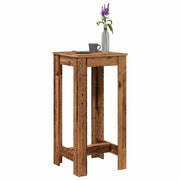 vidaXL Tavolo da Bar Legno Antico 51x50x103,5 cm in Legno Multistrato