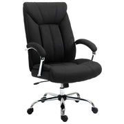 Sedia da ufficio ergonomica ¨C zephmum ¨C nero, altezza regolabile, schienale alto, 65x78x118 cm