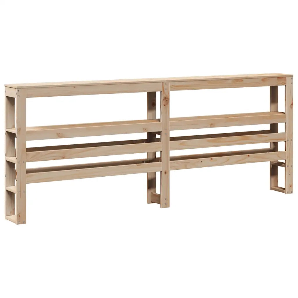 Giroletto con Testiera 120x200 cm in Legno Massello di Pino 3306019
