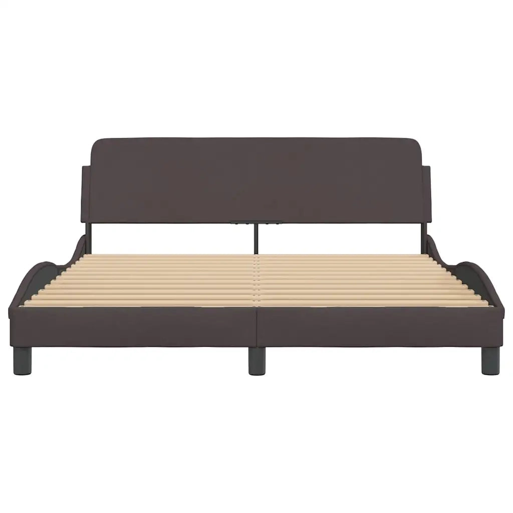 Giroletto Dover Marrone Scuro 160x200 cm Tessuto 373208