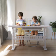 Toboli Scrivania per bambini 100x60cm regolabile in altezza e in inclinazione Con manovella