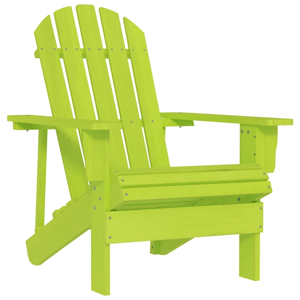 Sedia da Giardino Adirondack in Legno Massello di Abete Verde cod mxl 18454