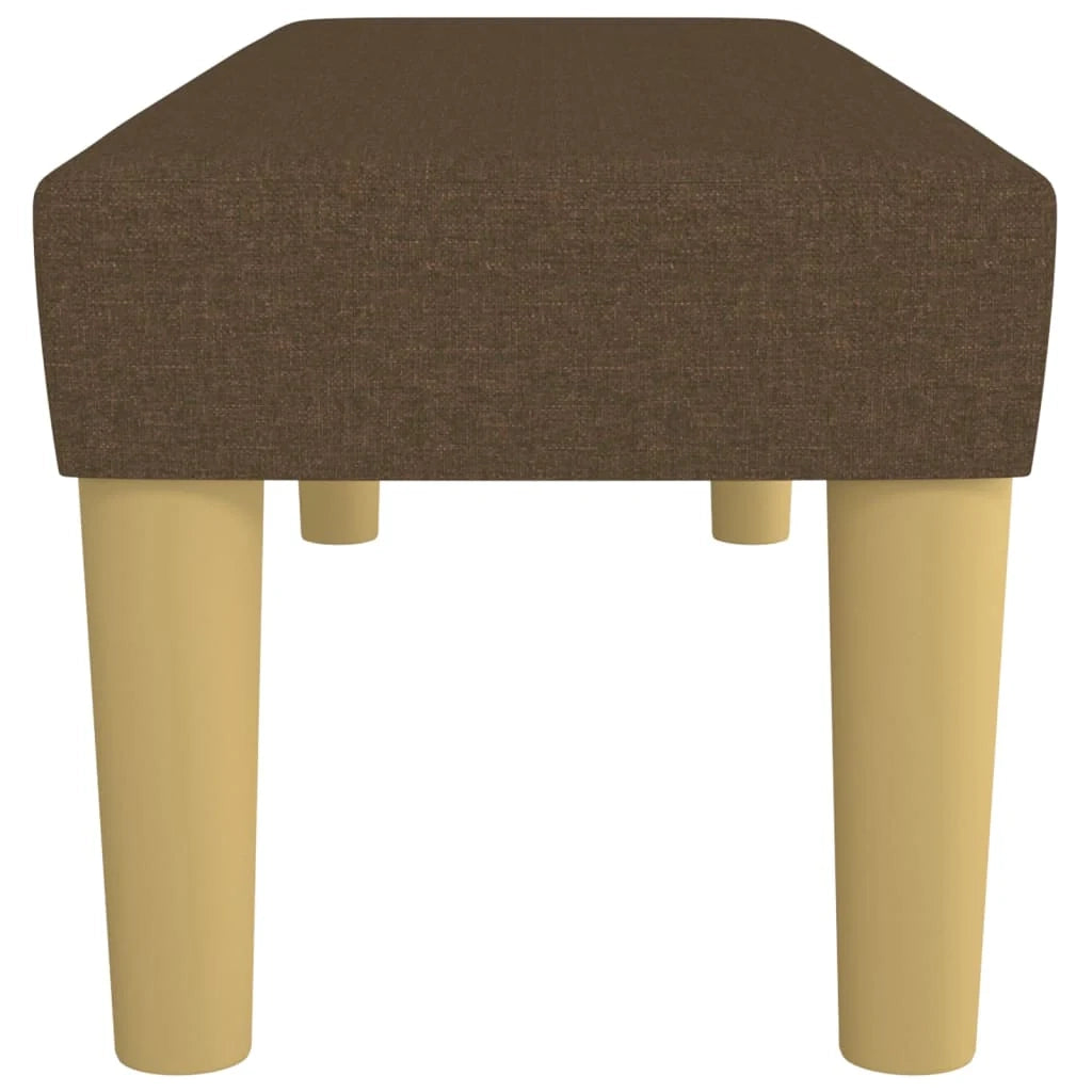 Panca 100 x 30 x 30 cm tessuto marrone scuro 02_0010473