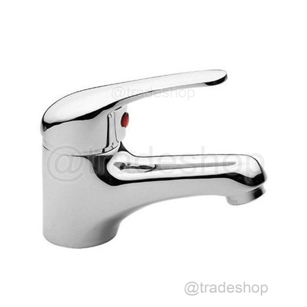 Trade Shop - Rubinetto Miscelatore Cromato Casa Bagno Lavabo Completo Di Kit Montaggio 1021-2 -
