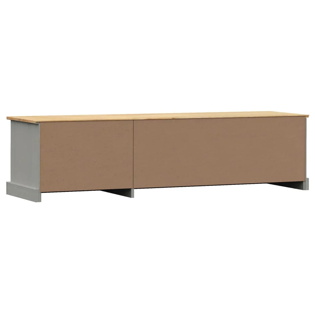 Mobile TV multimediale mensola TV credenza TV per sala da pranzo soggiorno camera da letto 156 x 40 x 40 cm legno massello di pino grigio 02_0028512