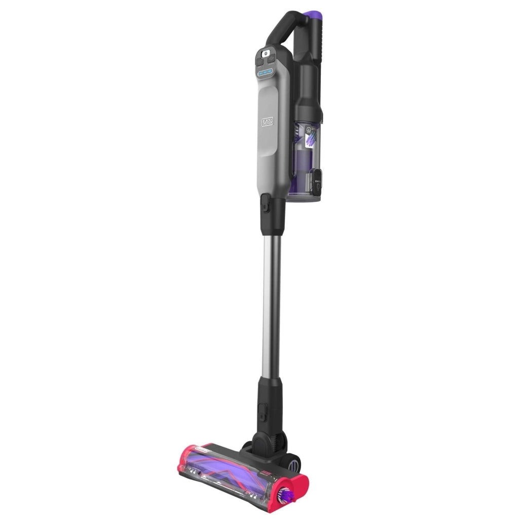 Black & Decker BHFEA640WG Aspirapolvere a bastone Batteria Secco Ciclonico Senza sacchetto 0,75 L Nero, Acciaio inox