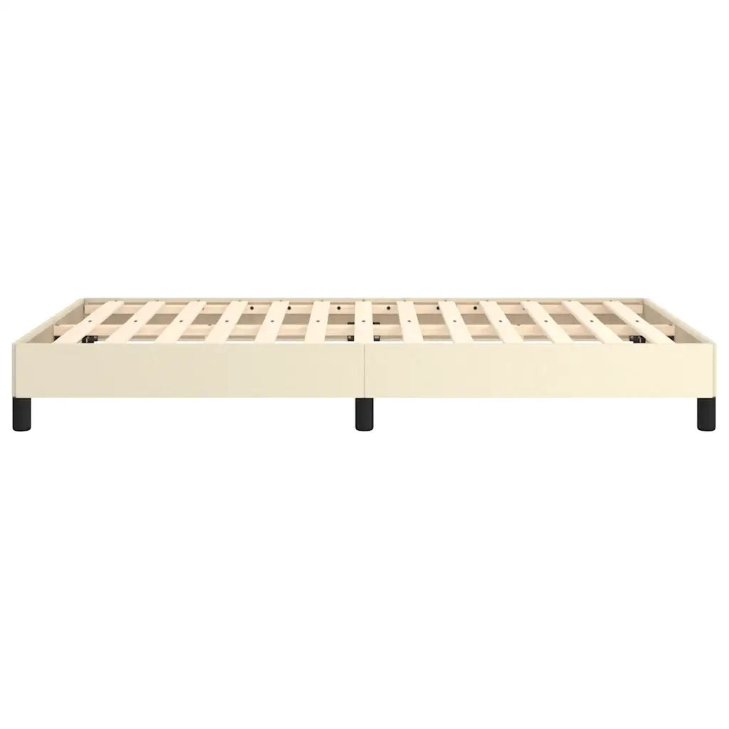 vidaXL Giroletto senza Materasso Crema 120x190 cm Similpelle