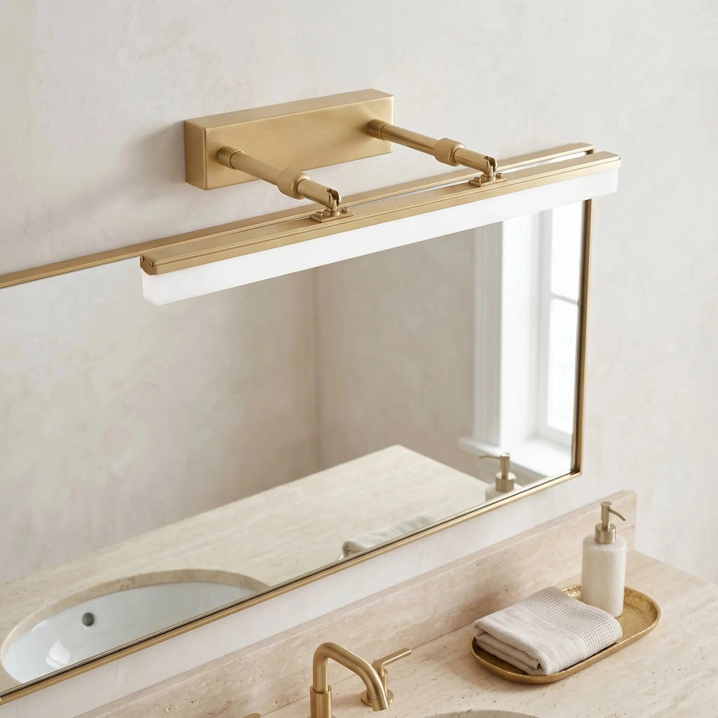 Applique Da Bagno Led APP1875-1W 40cm Brush Gold